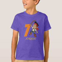 Födelsedagsfest Pirat 7:e Namn T-Shirt