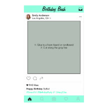 Födelsedagsfest Prop Photo Booth Ram Dekoration