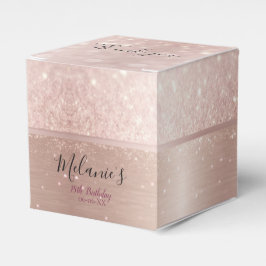 Födelsedagsfest ro guld metallen namn i glitter presentaskar