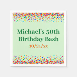 Födelsedagsfest Roligt Färgkonfetti Pappersservett