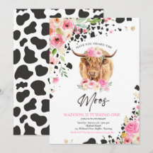 Födelsedagsfest Rosa Blommigt Farm Ranch Birthday