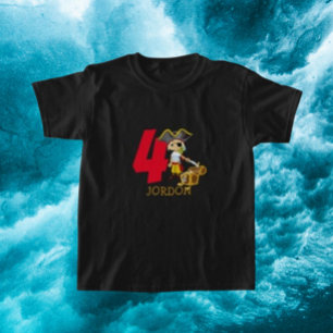 Födelsedagsfest Sjörövare 4:e Namn T Shirt