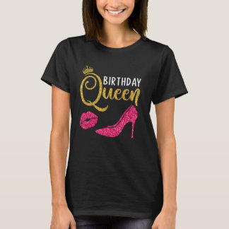 Födelsedagsfest Squad Högklackars Women Girls Birt T Shirt