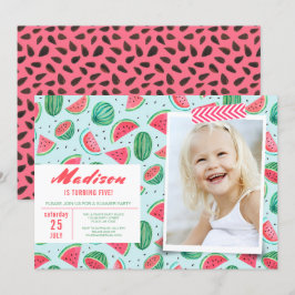 Födelsedagsfest | Vattenmelon Frukt | Inbjudningar