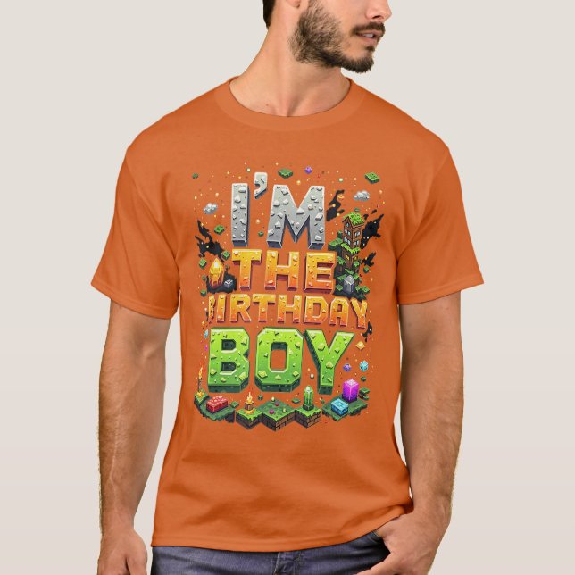 Födelsedagsfest Video Spelare Hud Nummer Imhe Föde T Shirt (Framsida)