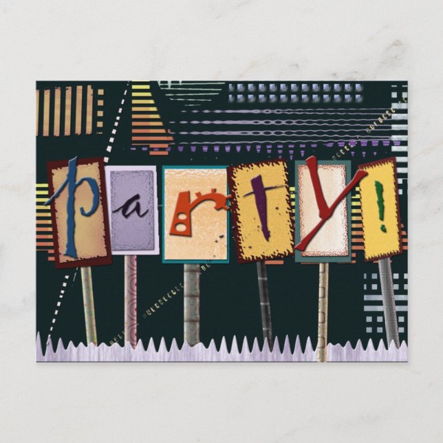 Födelsedagsfest Vykort (Framsida)