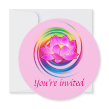 Födelsedagsfest Yoga Lotus Flower Rainbow Design