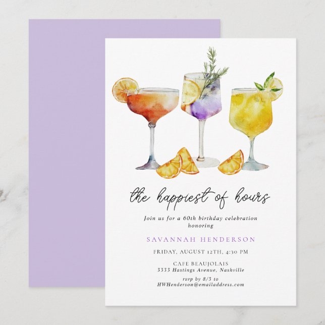 Födelsedagsfesten 60:e Roligtens bästa Inbjudningar (Fram/baksida)