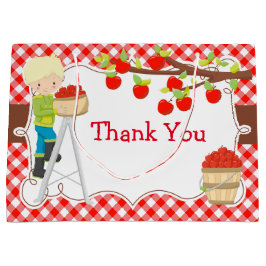 Födelsedagsfesten Apple Picking Blonde Boy