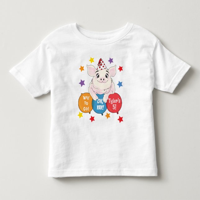 Födelsedagsfesten Barnyard Animals T Shirt (Framsida)