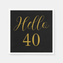 födelsedagsfesten Black Guld vid 40:e födelsedag