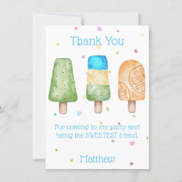 Födelsedagsfesten Blått ljus - tack för ditt kort