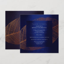 Födelsedagsfesten Blue Marine Rosa ros Guld