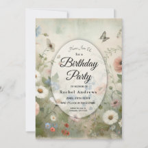 Födelsedagsfesten Boho Blooms och Vintage Blommars