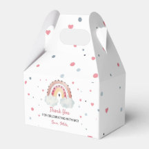 Födelsedagsfesten Boho Sunshine Rainbow Favor Box