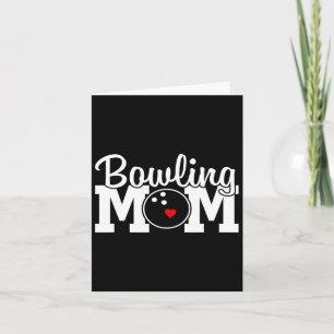 Födelsedagsfesten Bowling Mamma Mors dag för kvinn Kort