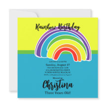 Födelsedagsfesten Bright Rainbows