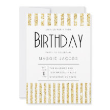 Födelsedagsfesten chic vid Guld Glitter Rand