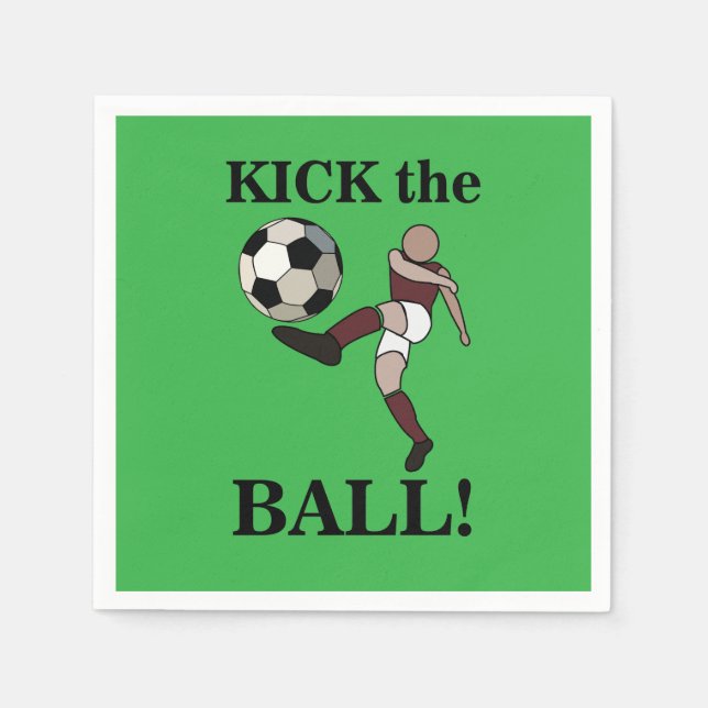 Födelsedagsfesten Coach för sportspelarträning Pappersservett (Framsidan)