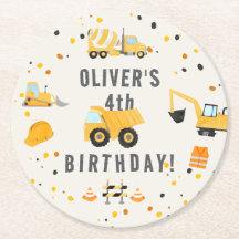 Födelsedagsfesten Construction Lastbilar