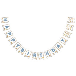 Födelsedagsfesten Construction Lastbilar Vimplar