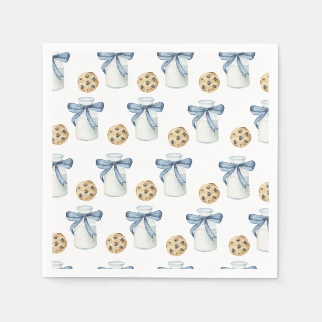 Födelsedagsfesten Cookie och Mjölk Pappersservett (Framsidan)