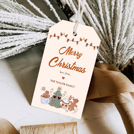 Födelsedagsfesten Cookies-jul Presentetikett