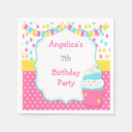 Födelsedagsfesten Cupaka och Sprinkles Pappersservett