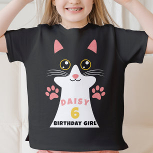 Födelsedagsfesten Cute Kattunge Barn T Shirt