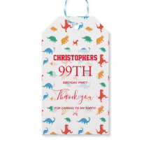 Födelsedagsfesten Dinosaur tackar dig för Märkrna