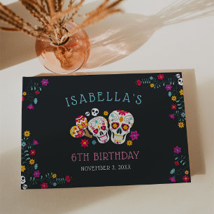 Födelsedagsfesten Döskallar Day of the dead Tema Gästböcker