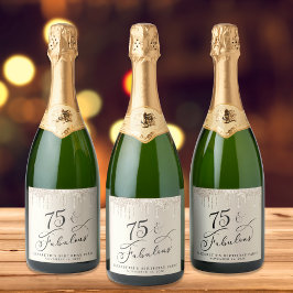 Födelsedagsfesten elegant vid Glitter vid 75:e