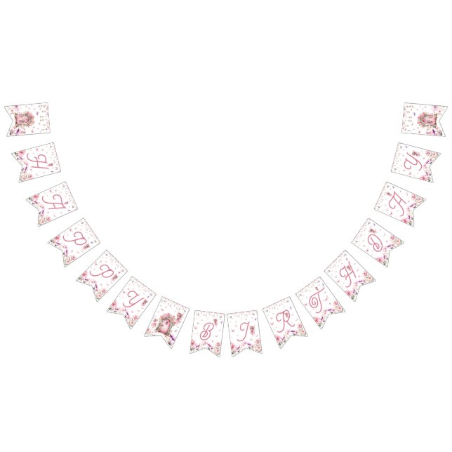 Födelsedagsfesten Fairy Enchanted Forest Vimplar (Alla)