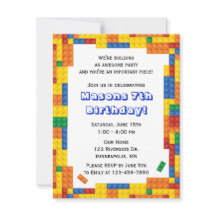 Födelsedagsfesten Färgfläckar Bygger block