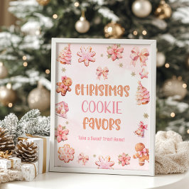 Födelsedagsfesten Favoriter för julcookie Poster