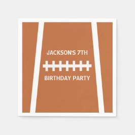 Födelsedagsfesten Football Player Boll Anpassnings Pappersservett