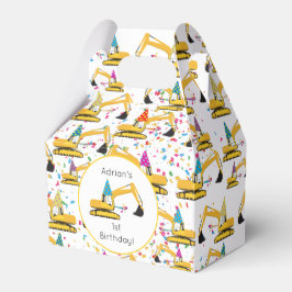 Födelsedagsfesten för grävmaskiner i Lastbil Presentaskar