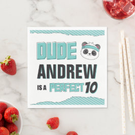 Födelsedagsfesten för Peal och Black Panda Pappersservett