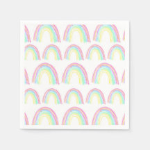 Födelsedagsfesten för regnbåge med vattenfärg