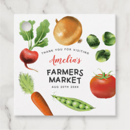 Födelsedagsfesten för vegetabiliska jordbrukares m gåvor etiketter