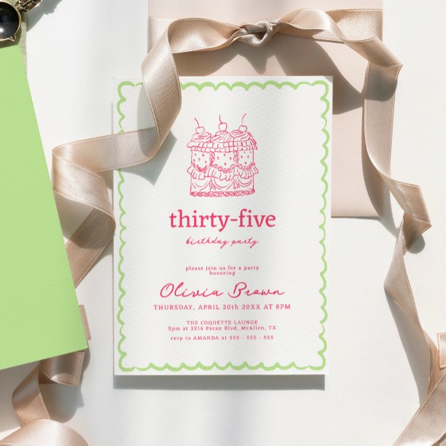 Födelsedagsfesten för vitaktig kummel i hand plock inbjudningar (Skapare uppladdad)