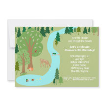 Födelsedagsfesten Forest Woodland Animals Natur
