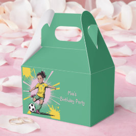 Födelsedagsfesten Fotboll för popkonst Tecknad - f Presentaskar