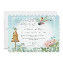 Födelsedagsfesten Garden Fairy Bee Dragonfly