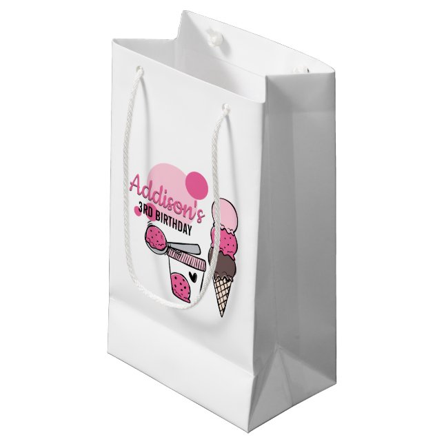 Födelsedagsfesten Gift Bag för ischipgummi Scoop (Framsidan Vinklad)