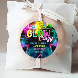 Födelsedagsfesten Glow Neon Ljus Tack Gåvor Etiketter