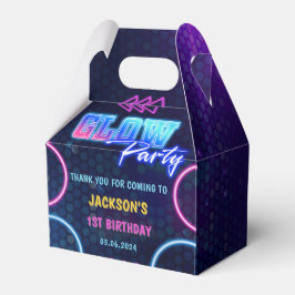 Födelsedagsfesten Glow Neon Ljus Tack Presentaskar