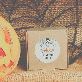 Födelsedagsfesten Halloween Spöken Spooktacular  F Runt Klistermärke