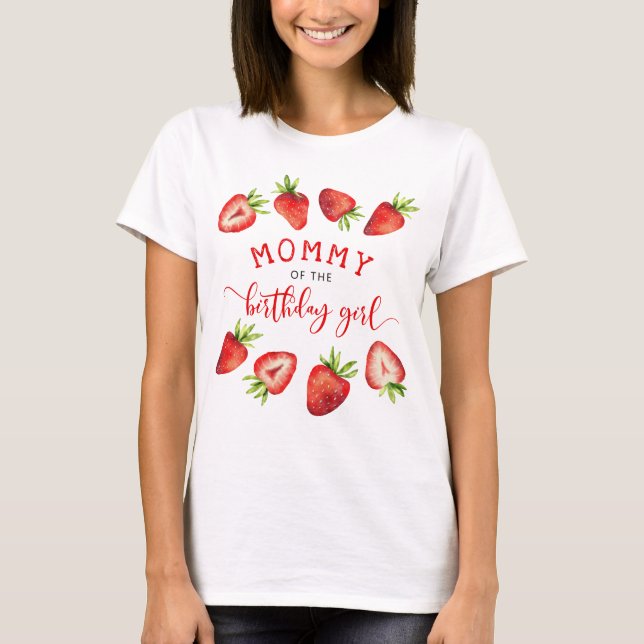 Födelsedagsfesten Jordberry Girl T Shirt (Framsida)