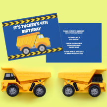Födelsedagsfesten Kids Construction Lastbil Boys